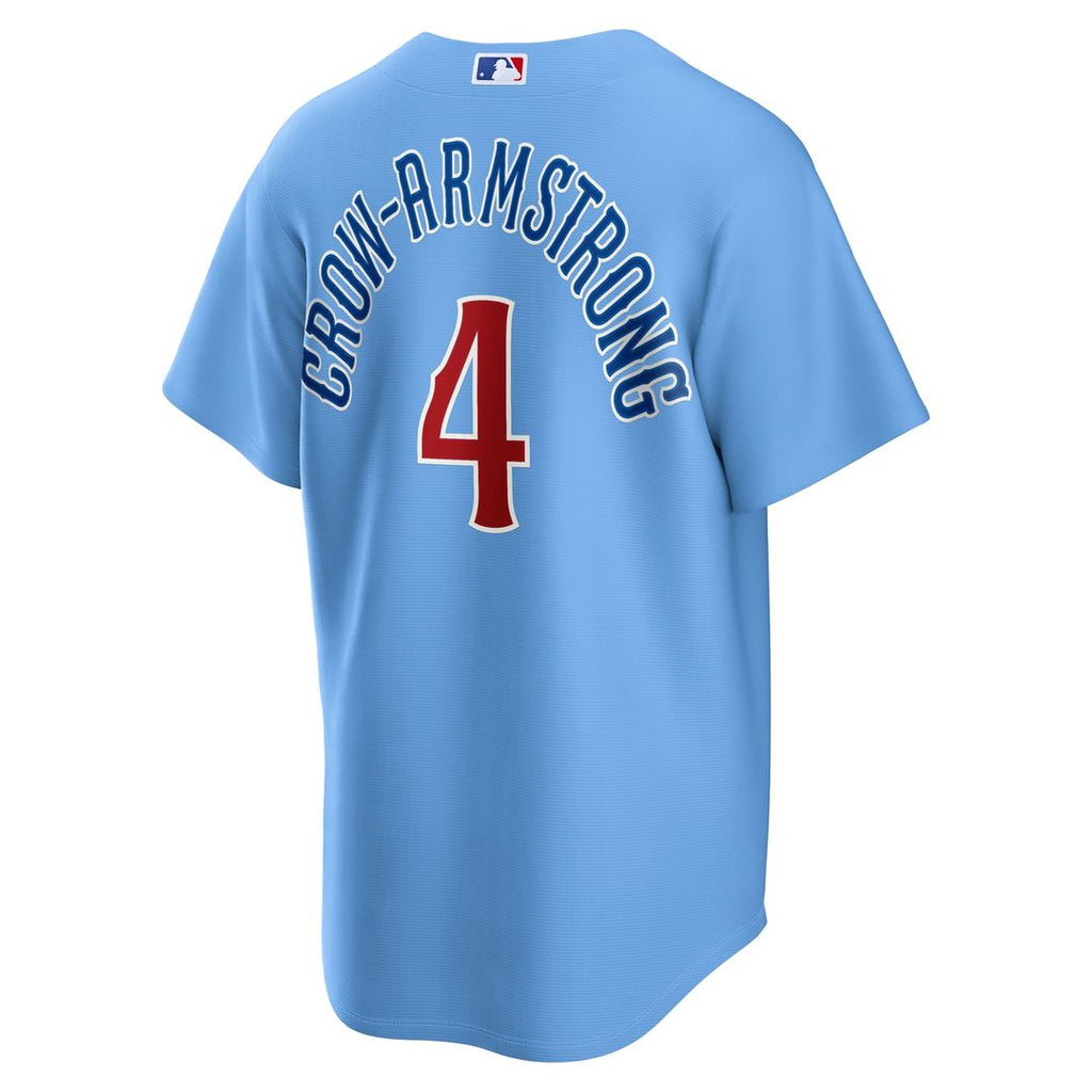 Chicago Cubs Pete Crow - Armstrong Alternate Replica Jersey — Light Blue