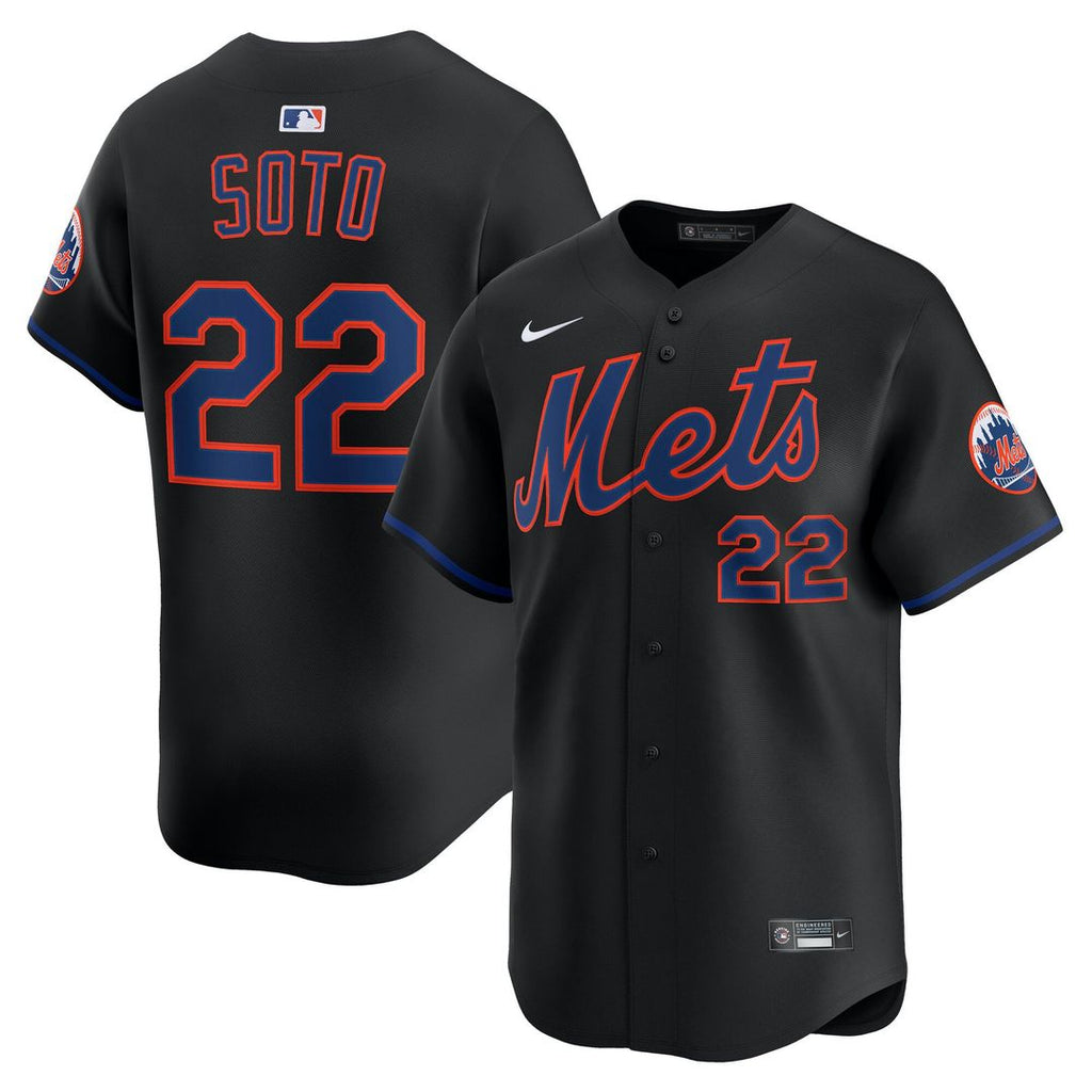 New York Mets Juan Soto Alternate Limited Jersey — Black