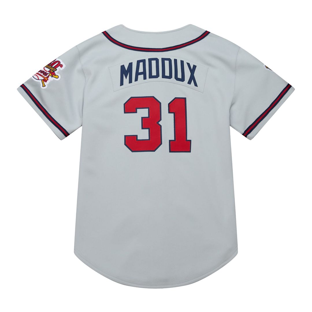 Atlanta Braves Greg Maddux 1995 Throwback Authentic Jersey — Gray