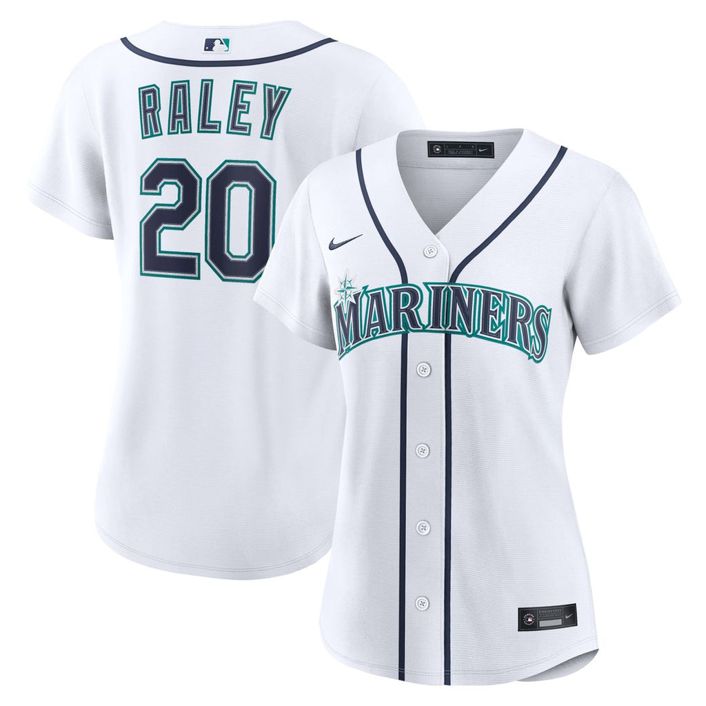 Seattle Mariners Luke Raley Women's Home Replica Jersey — White