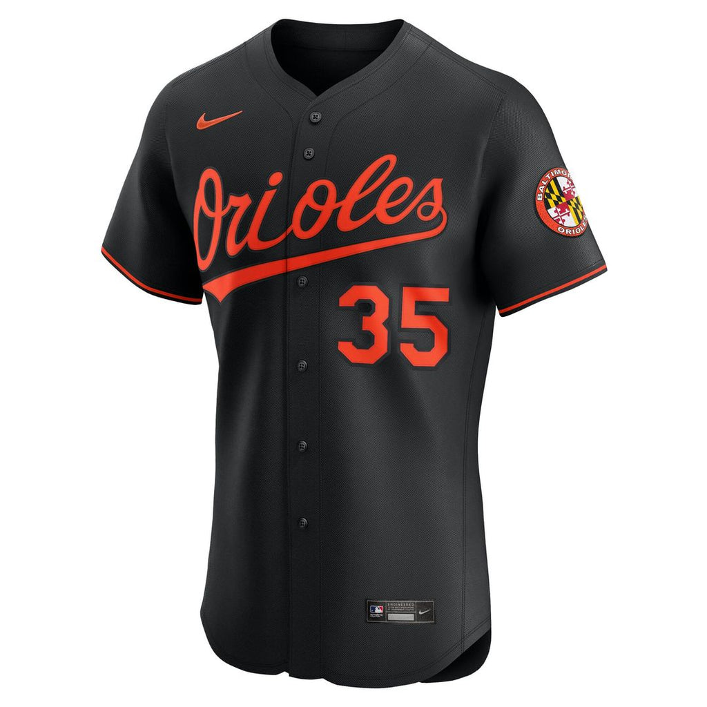 Baltimore Orioles Adley Rutschman Alternate Elite Jersey — Black