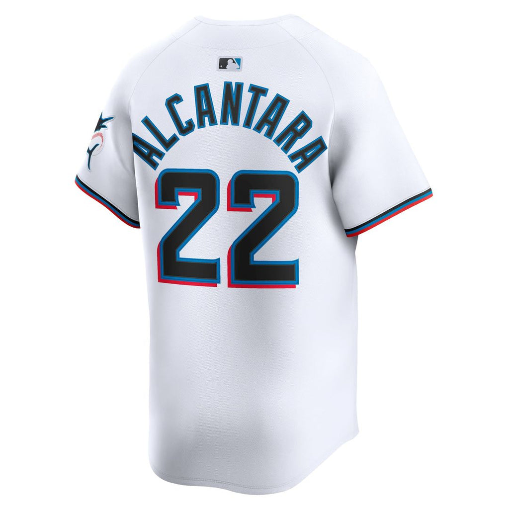 Miami Marlins Sandy Alcantara Home Limited Jersey — White