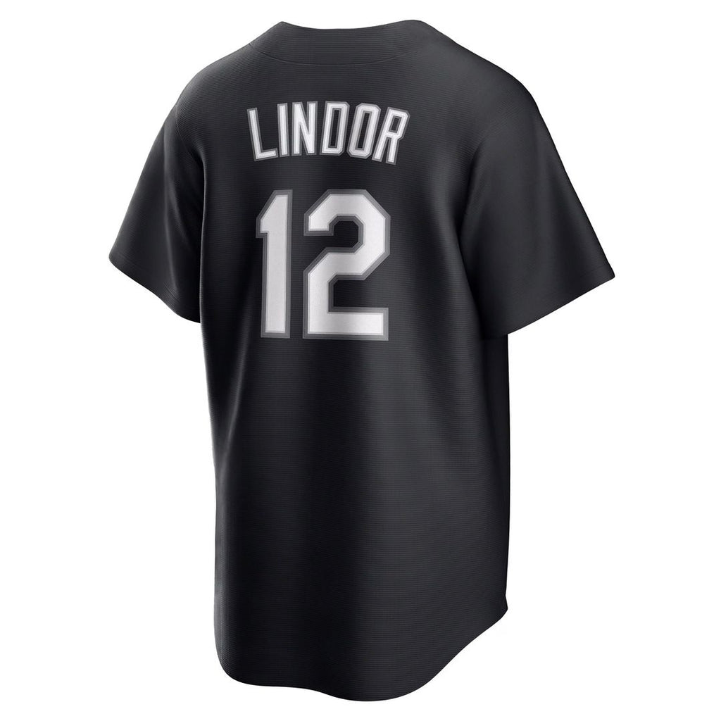 New York Mets Francisco Lindor Replica Jersey — Black