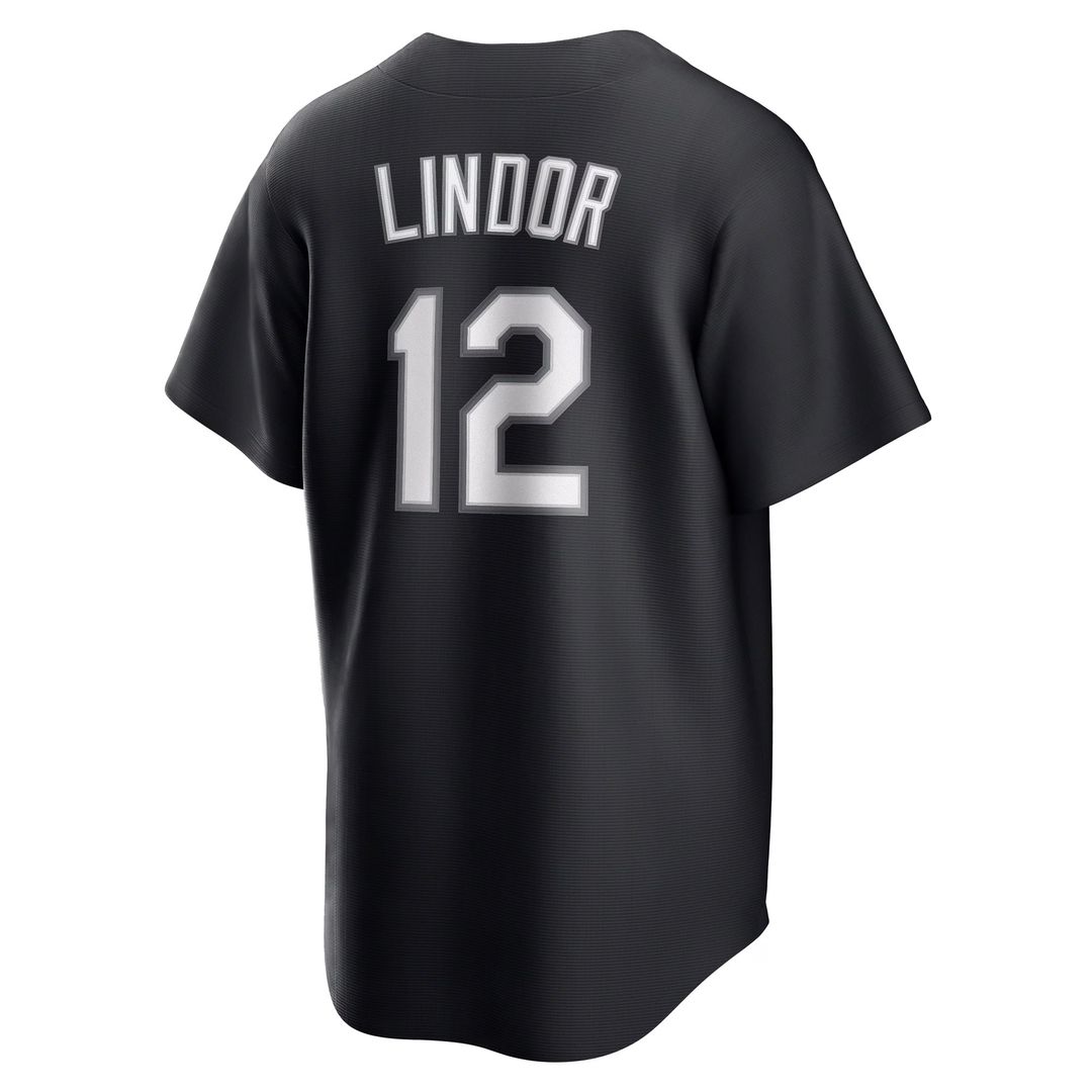 New York Mets Francisco Lindor Replica Jersey — Black