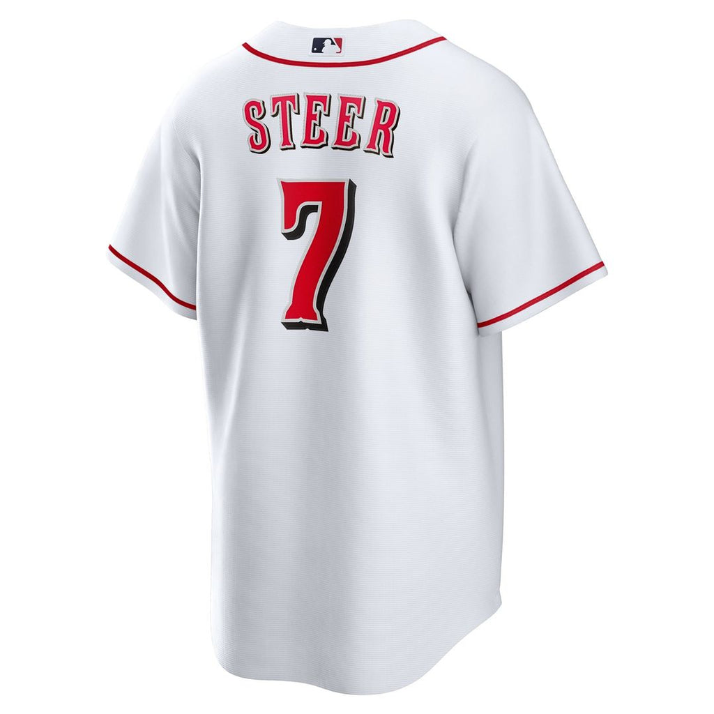 Cincinnati Reds Spencer Steer Home Replica Jersey — White