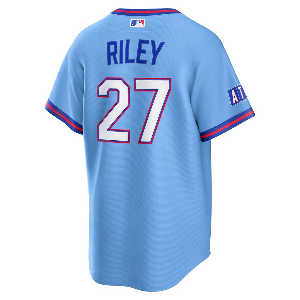 Atlanta Braves Austin Riley 2026 City Connect Stadium Jersey — Powder Blue