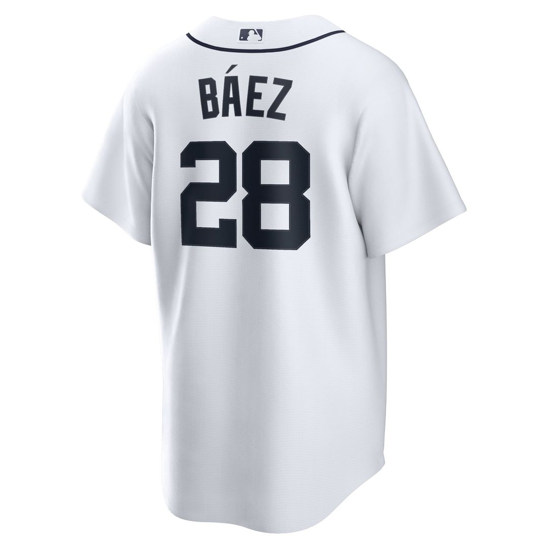 Detroit Tigers Javier Baez Home Replica Jersey — White