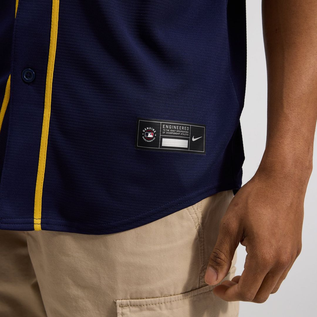 Milwaukee Brewers Alternate Replica Team Jersey — Navy