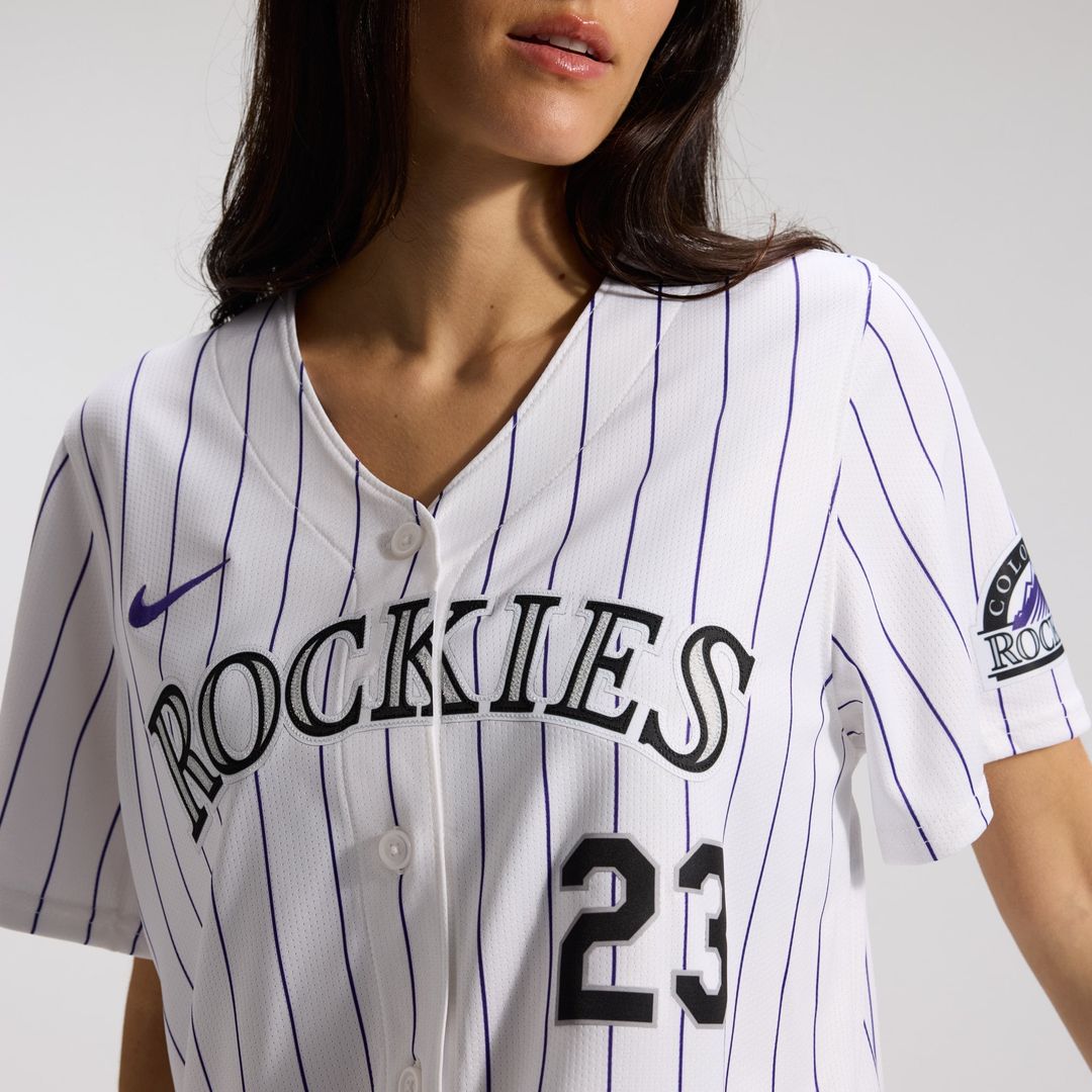 Colorado Rockies Kris Bryant Women's Home Limited Jersey — White