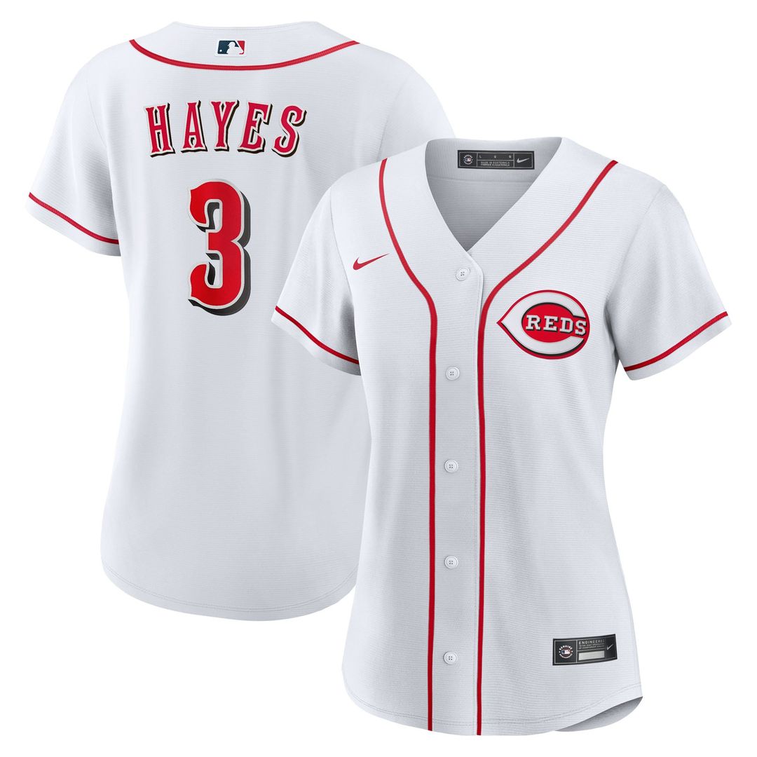 Cincinnati Reds Ke'Bryan Hayes Women's Home Replica Jersey — White