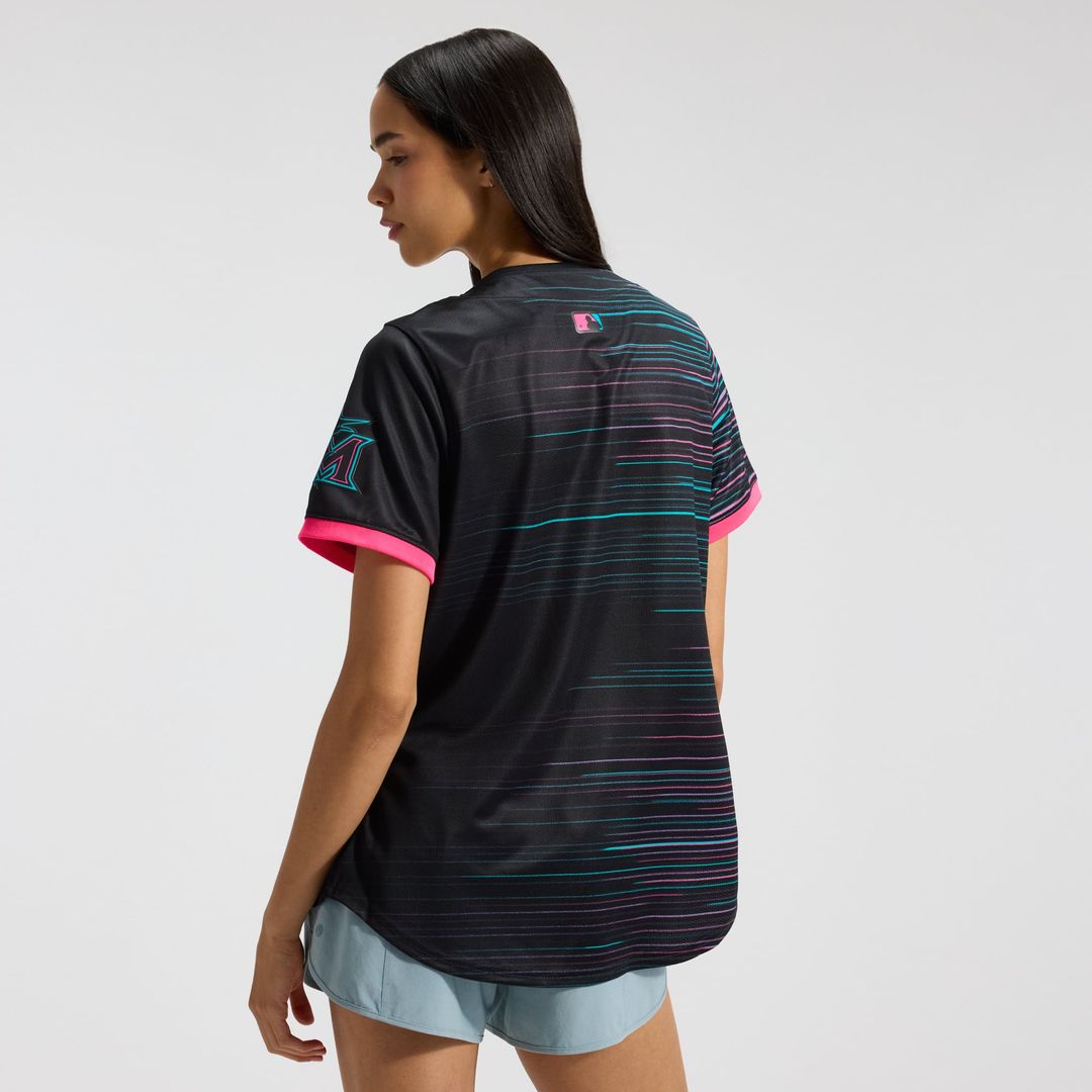 Miami Marlins Women's 2025 City Connect Limited Jersey — Black