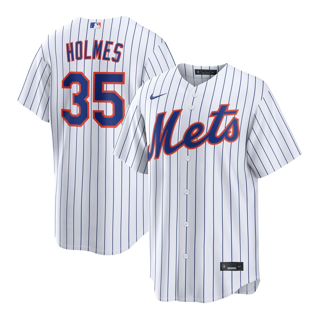 New York Mets Clay Holmes Home Replica Jersey — White
