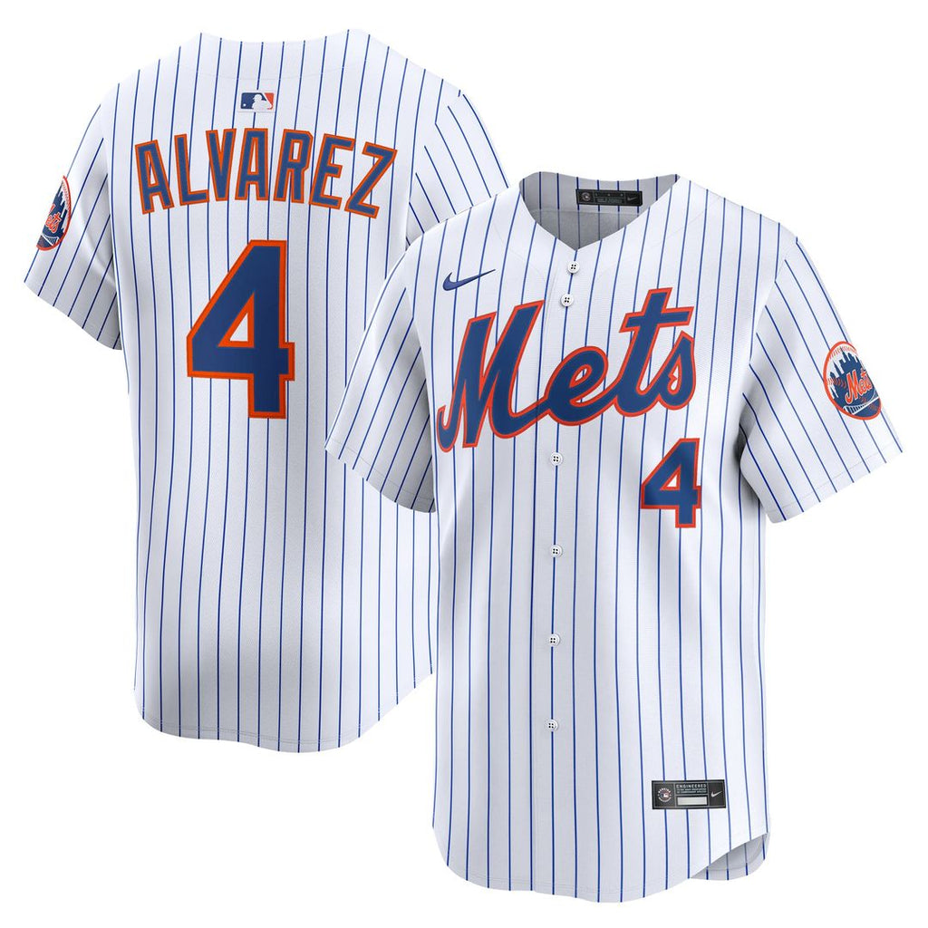 New York Mets Francisco Alvarez Home Limited Jersey — White