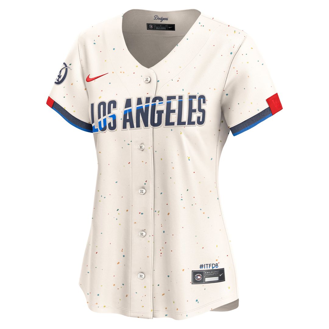 Los Angeles Dodgers Women's City Connect Limited Jersey — Cream