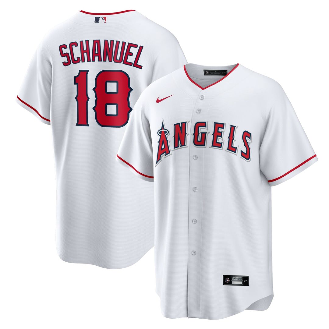 Los Angeles Angels Nolan Schanuel Home Replica Jersey — White