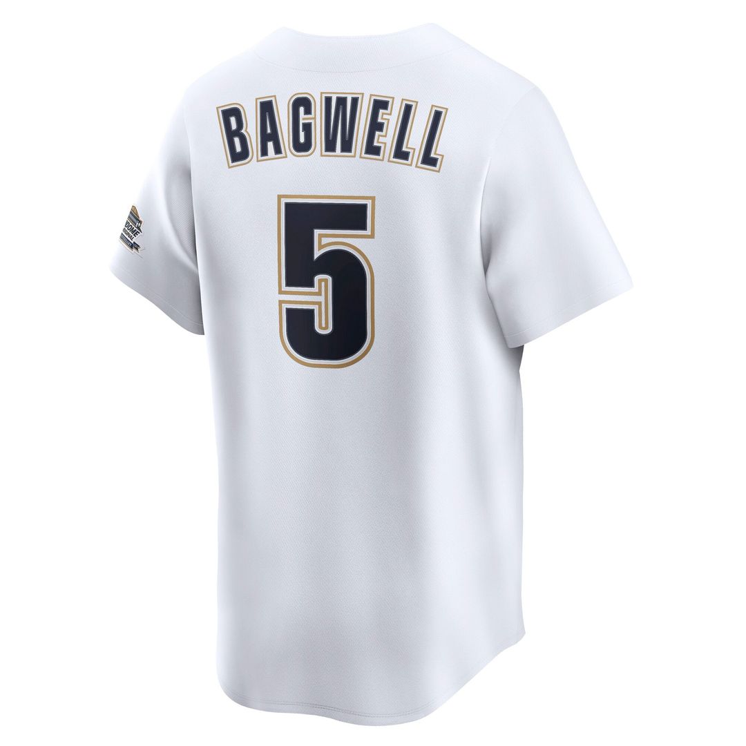 Houston Astros Jeff Bagwell Throwback Cooperstown Limited Jersey — White