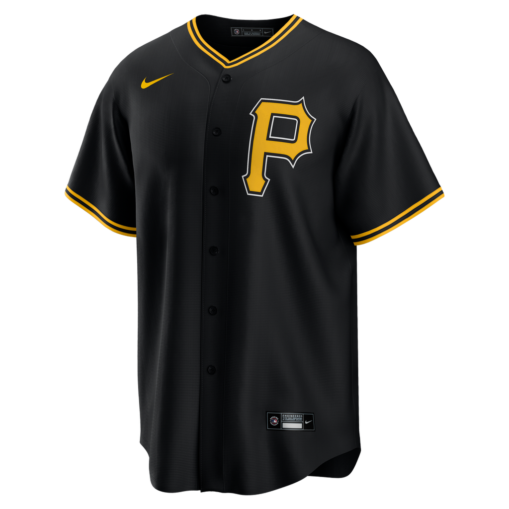 Pittsburgh Pirates Alternate Replica Team Jersey — Black