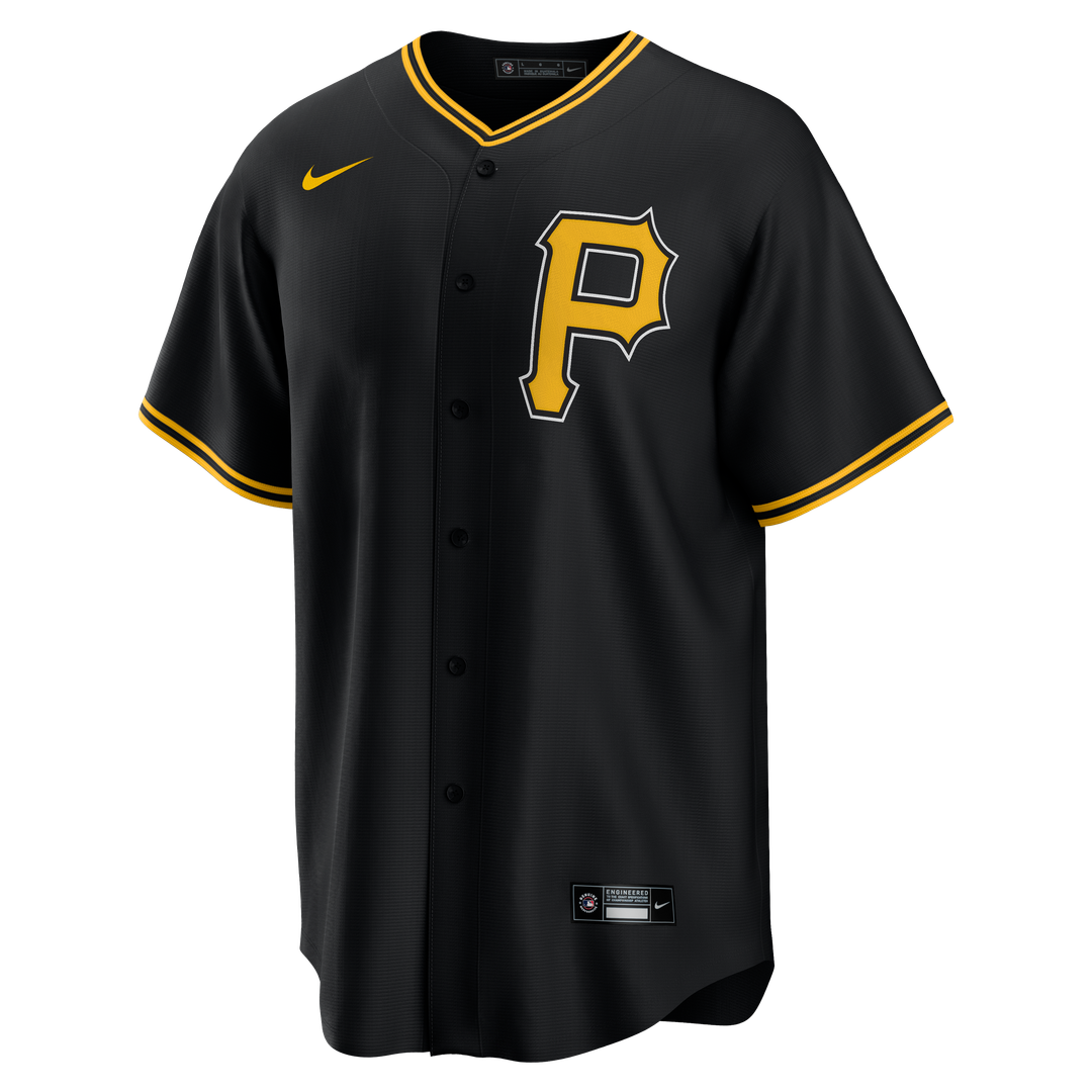 Pittsburgh Pirates Alternate Replica Team Jersey — Black
