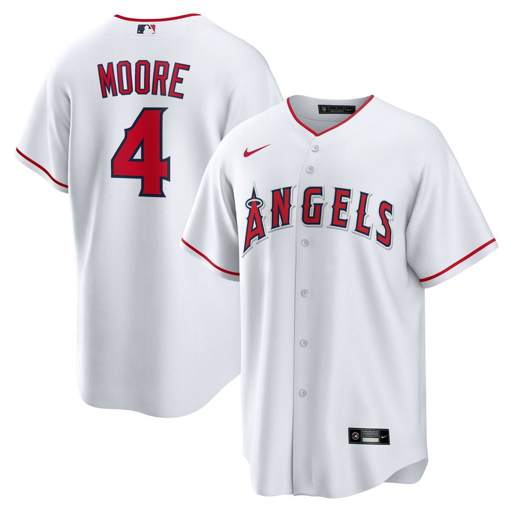 Los Angeles Angels Christian Moore Home Replica Jersey — White