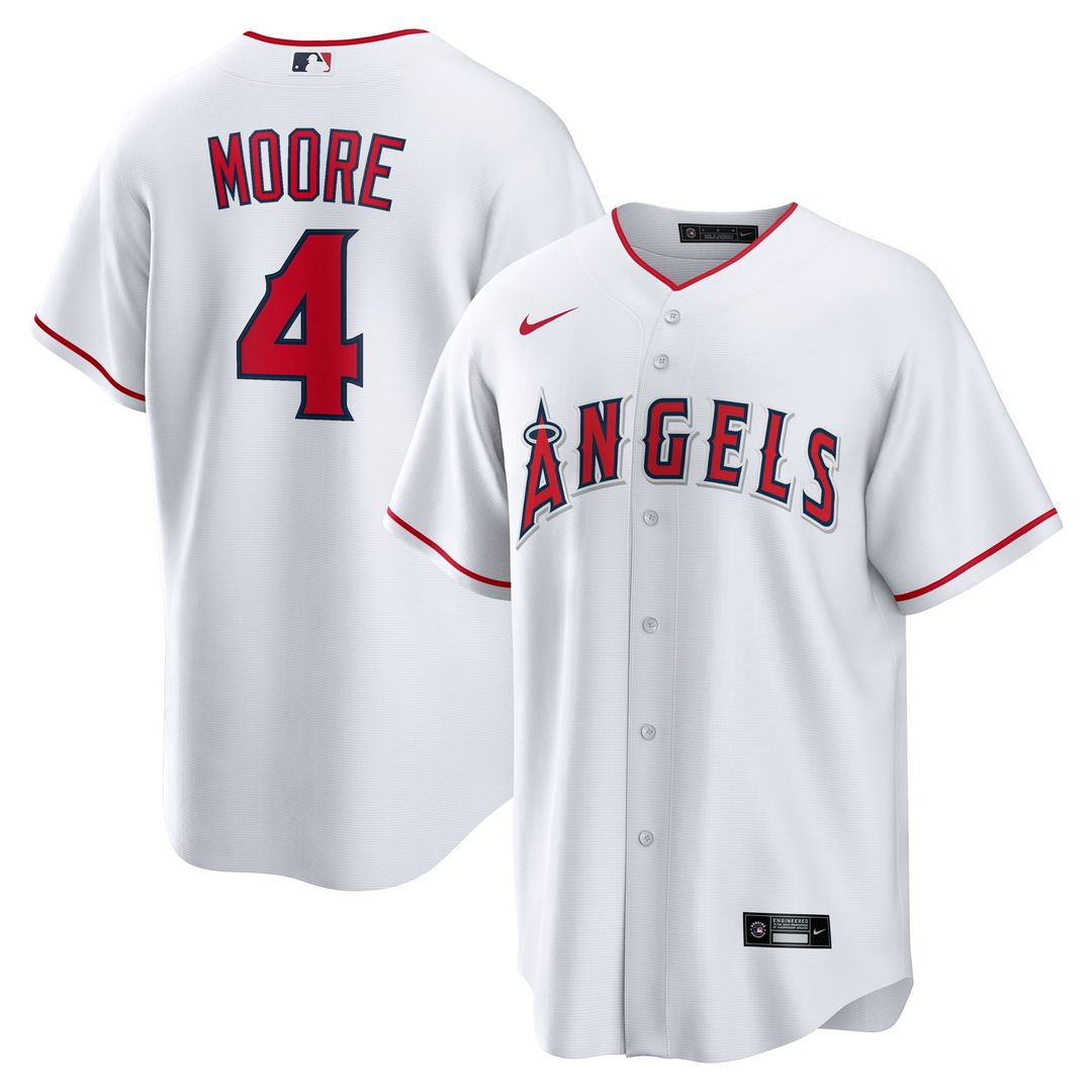 Los Angeles Angels Christian Moore Home Replica Jersey — White