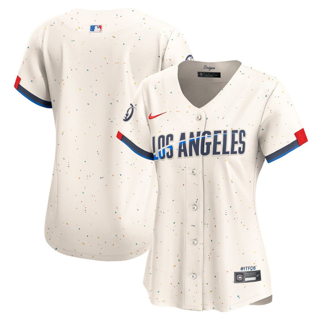 Los Angeles Dodgers Women's City Connect Limited Jersey — Cream