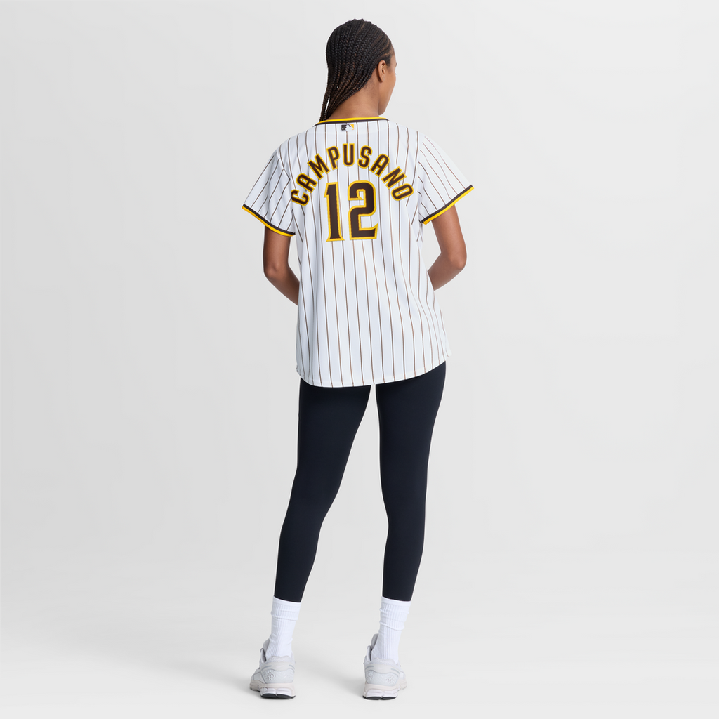 San Diego Padres Luis Campusano Women's Home Replica Jersey — White