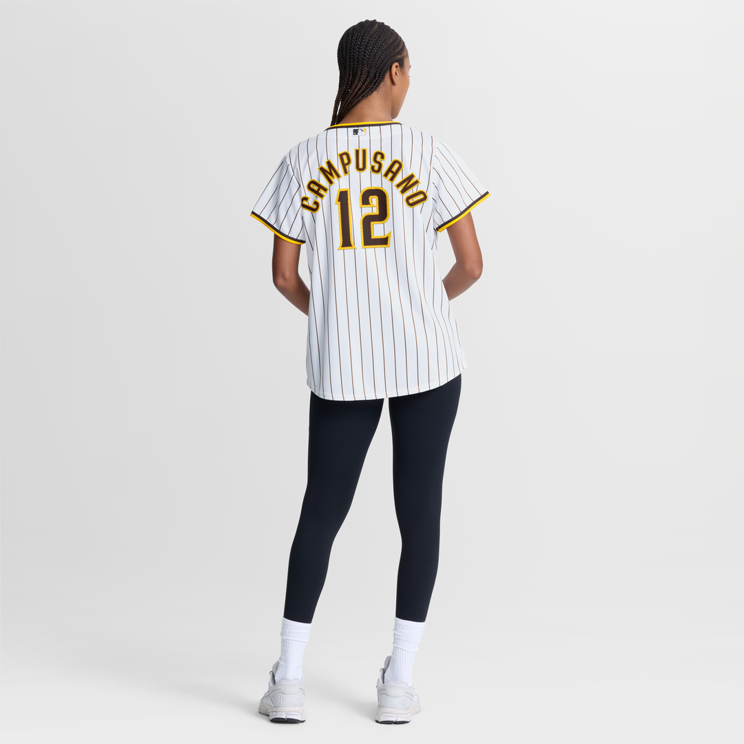 San Diego Padres Luis Campusano Women's Home Replica Jersey — White