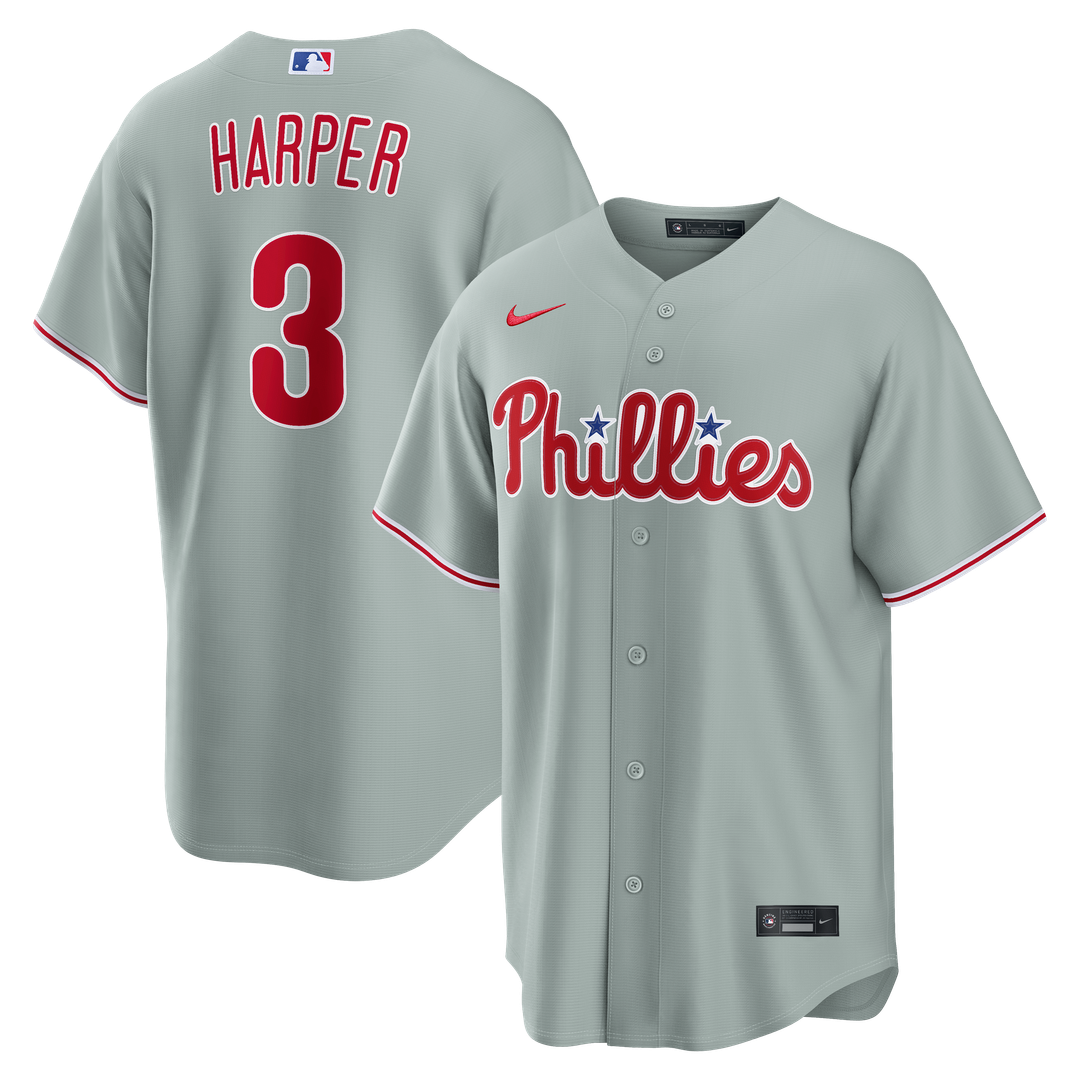 Philadelphia Phillies Bryce Harper Alternate Replica Jersey — Light Blue