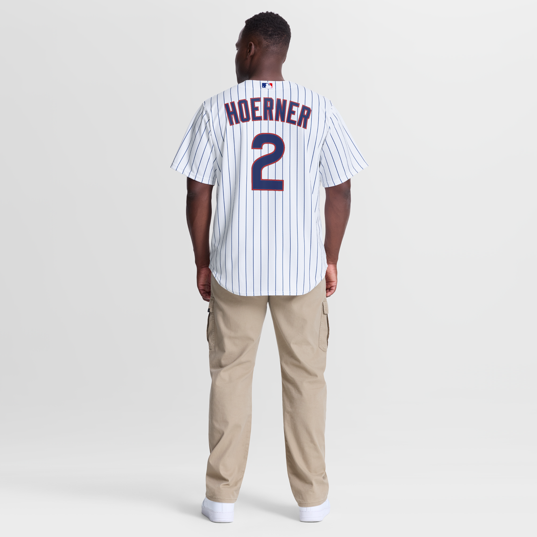 Chicago Cubs Nico Hoerner Home Replica Jersey — White