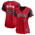 Chicago White Sox Andrew Vaughn Women's 2025 City Connect Limited Jersey — Red/Black
