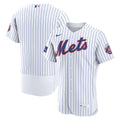 New York Mets Home Sponsor Patch Authentic Jersey — White