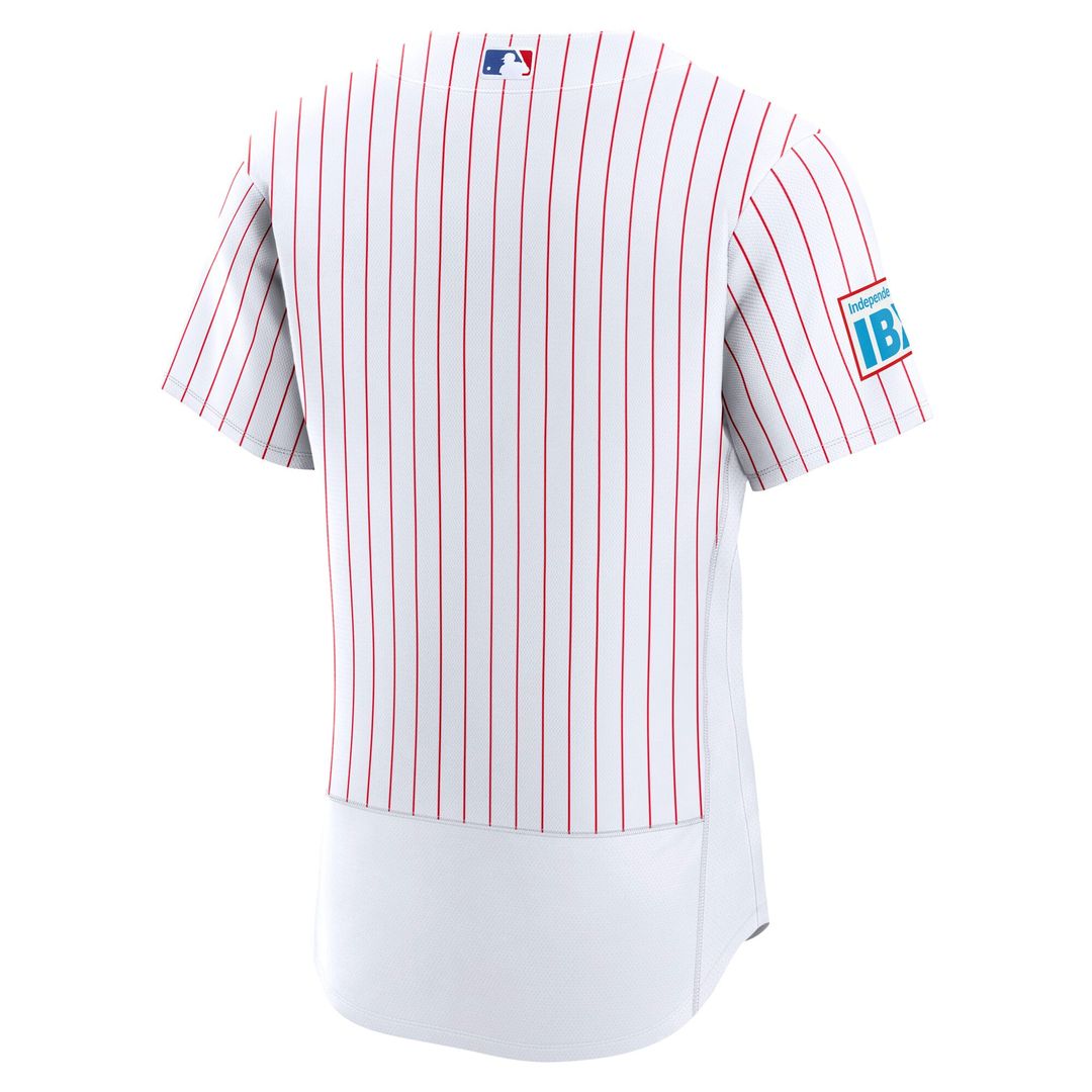 Philadelphia Phillies Home Sponsor Patch Authentic Jersey — White