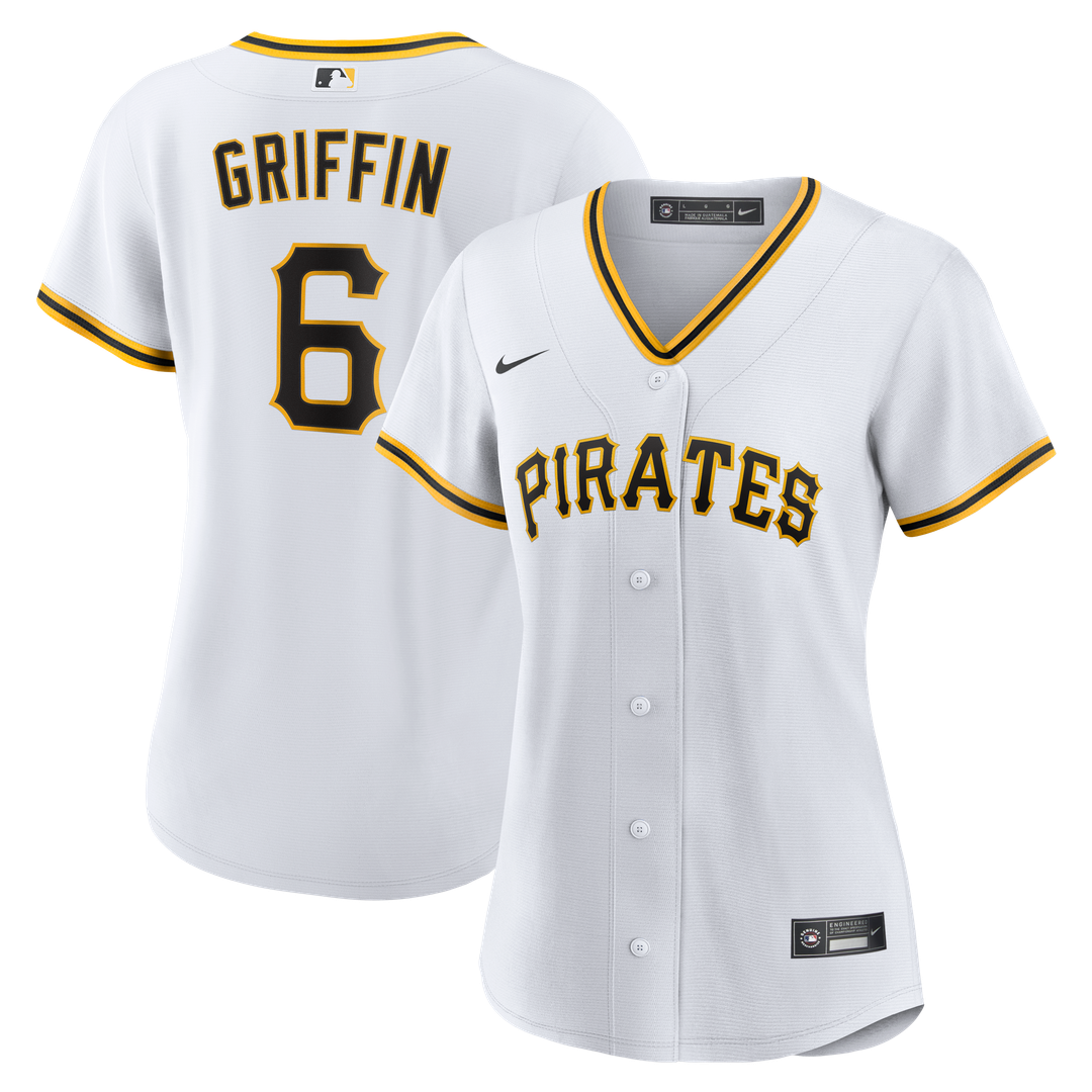 Pittsburgh Pirates Konnor Griffin Women's Home Replica Jersey — White
