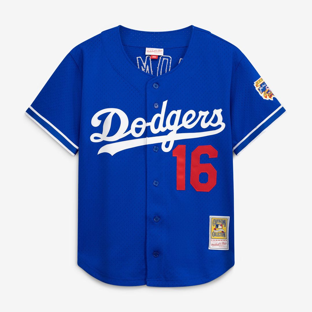 Los Angeles Dodgers Hideo Nomo Big & Tall Cooperstown Mesh Batting Practice Jersey — Royal