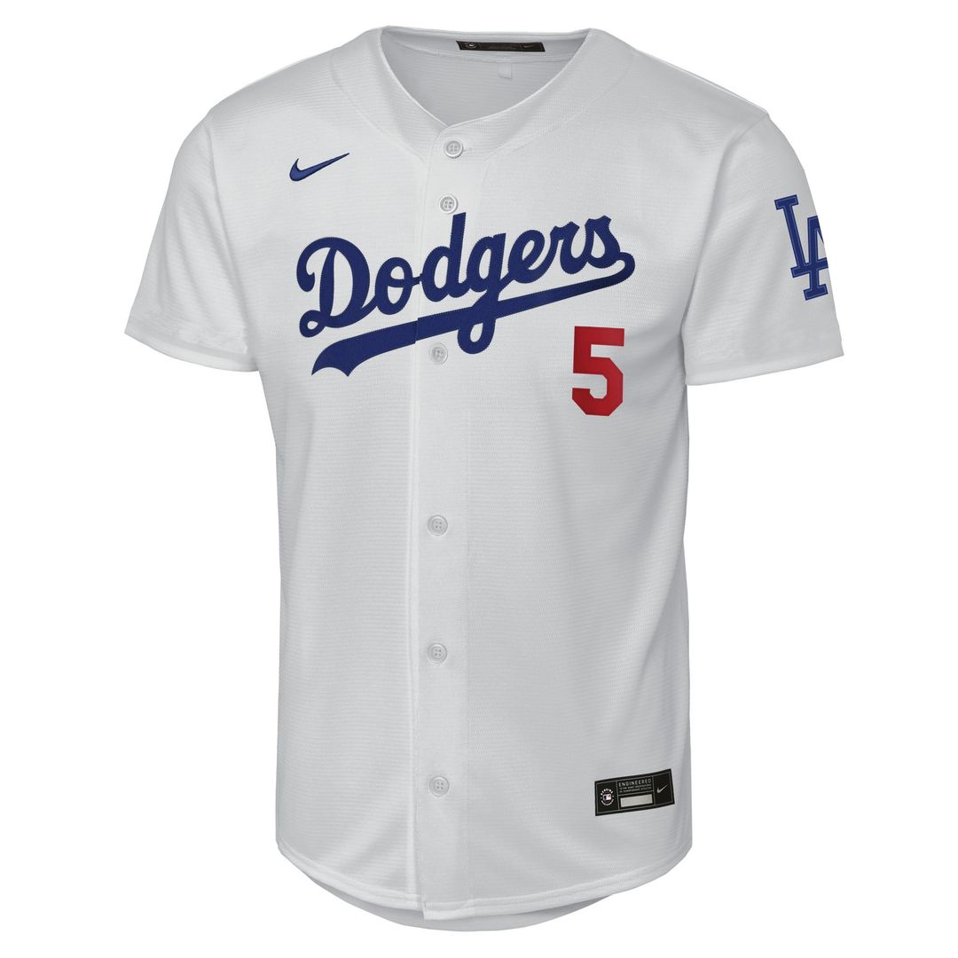 Los Angeles Dodgers Freddie Freeman Youth Home Stadium Jersey — White