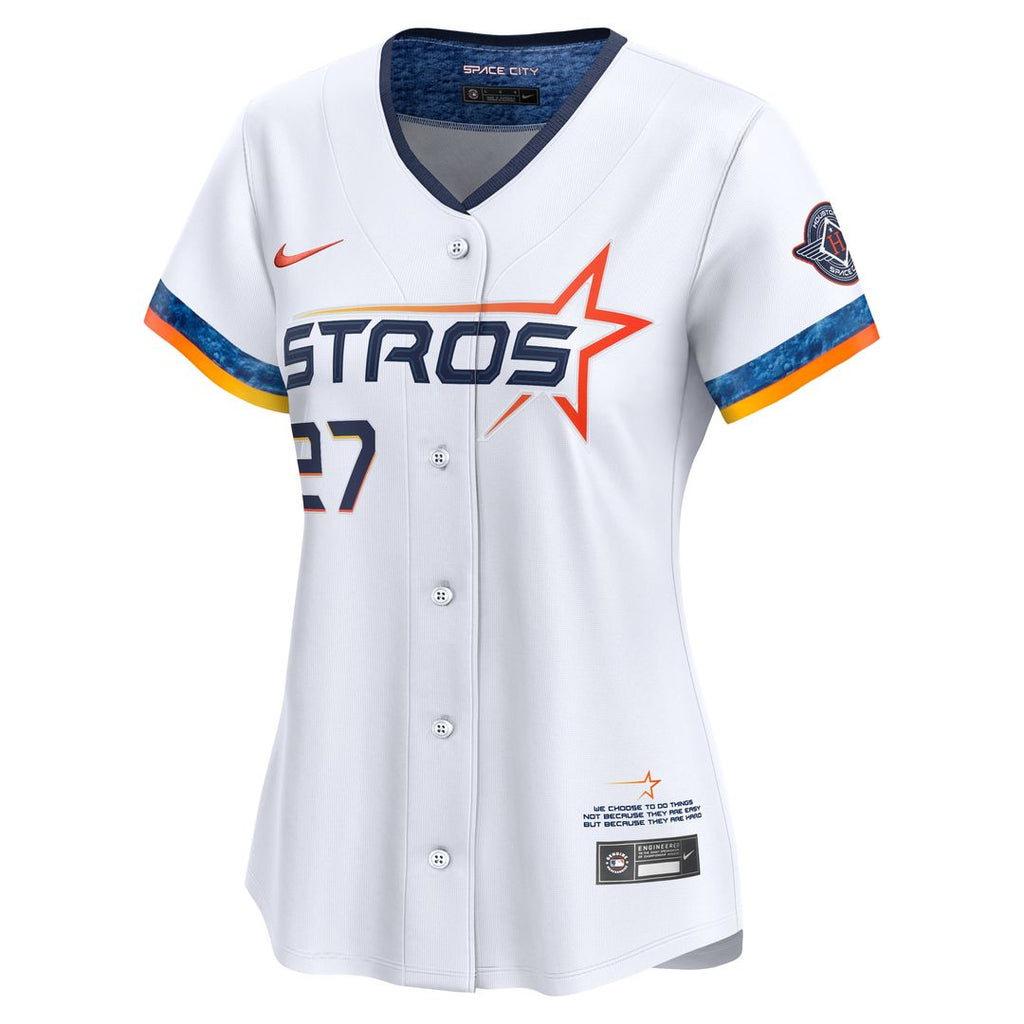Houston Astros Jose Altuve Women's 2025 City Connect Limited Jersey — White
