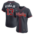 Atlanta Braves Ronald Acuña Jr. Alternate Elite Jersey — Navy