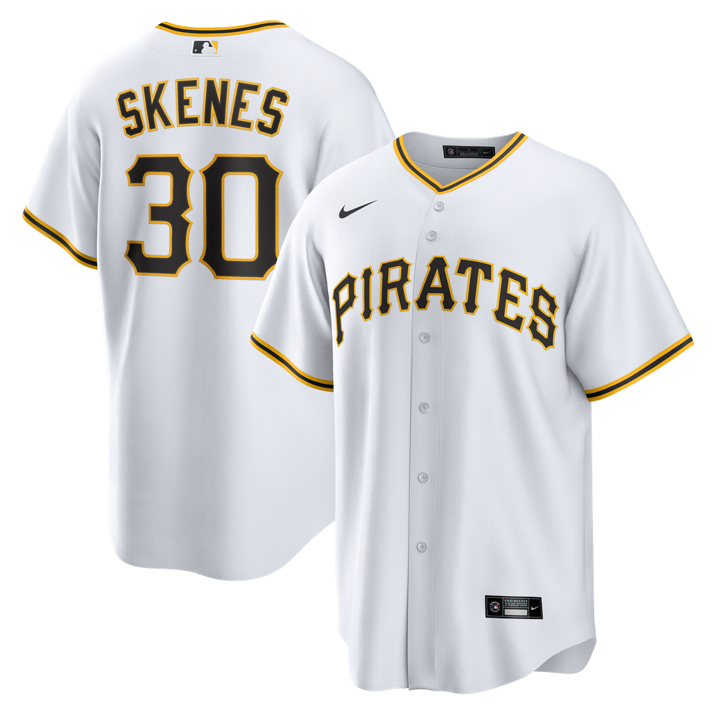 Pittsburgh Pirates Paul Skenes Home Replica Jersey — White
