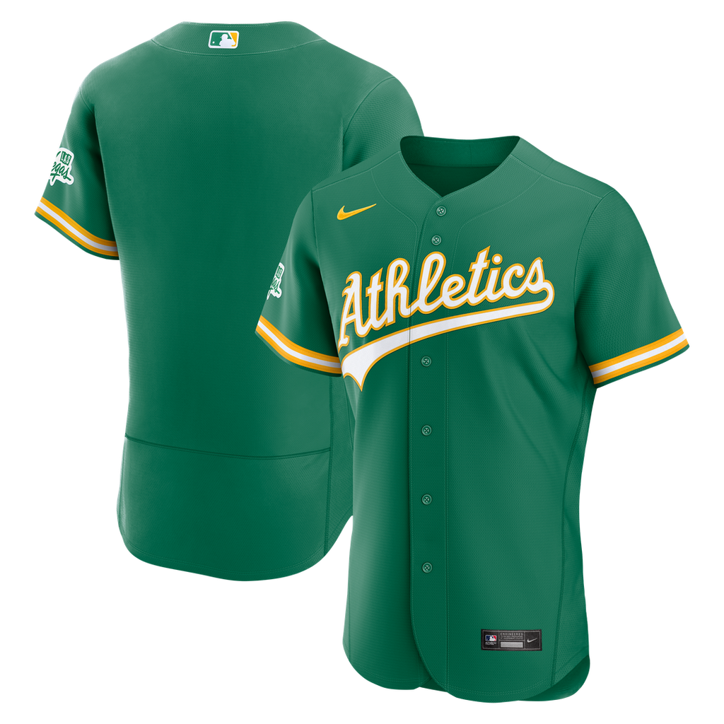 Athletics Alternate Authentic Jersey — Green