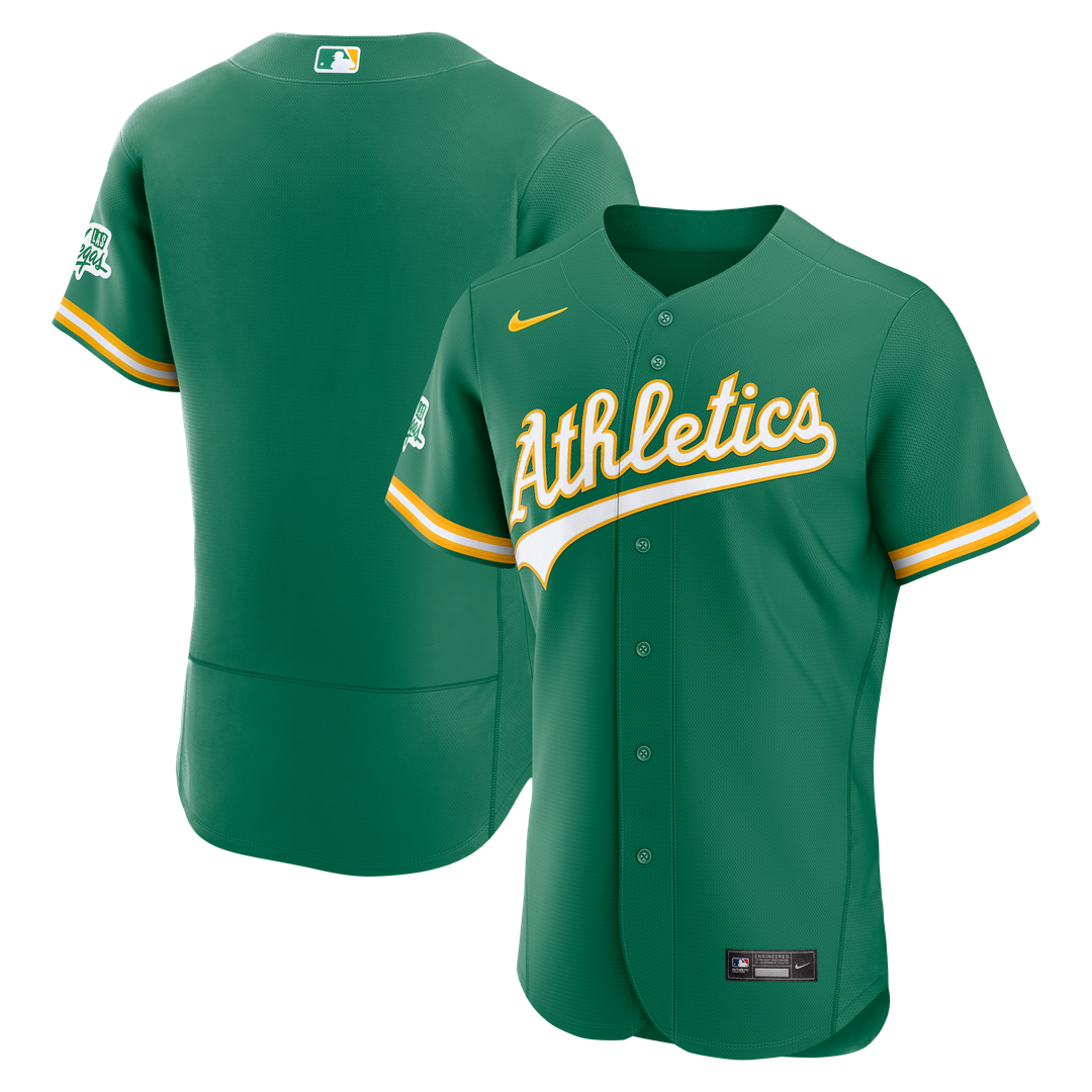 Athletics Alternate Authentic Jersey — Green