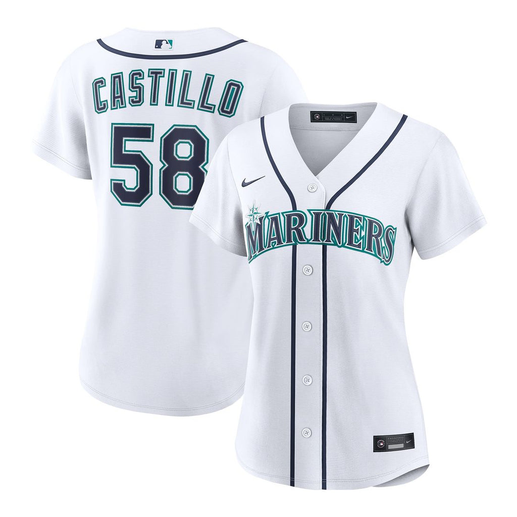 Seattle Mariners Luis Castillo Women's Home Replica Jersey — White
