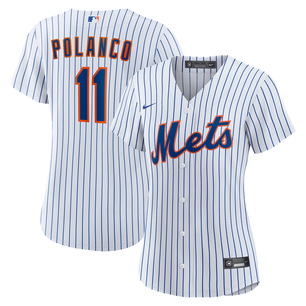 New York Mets Jorge Polanco Women's Home Replica Jersey — White