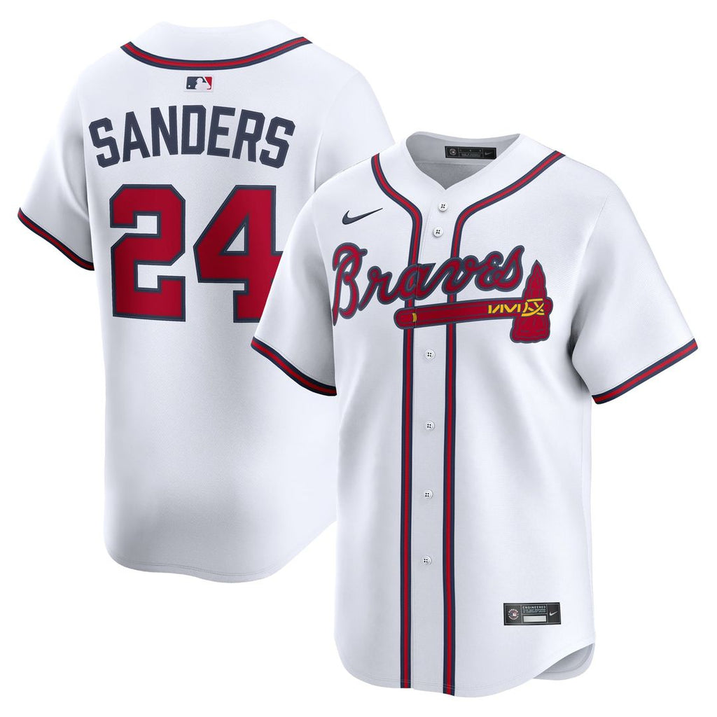 Atlanta Braves Deion Sanders Limited Jersey — White