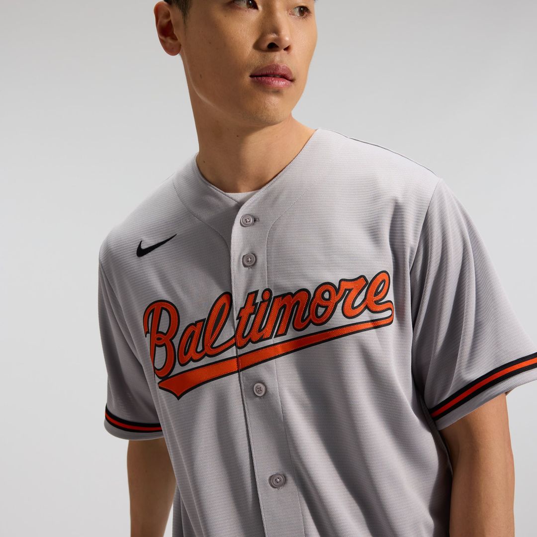Baltimore Orioles Road Replica Team Jersey — Gray