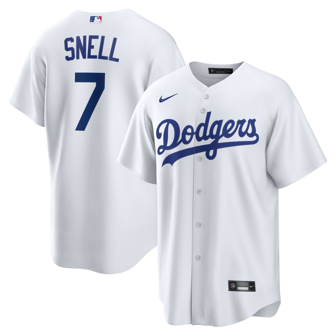 Los Angeles Dodgers Blake Snell Home Replica Jersey — White