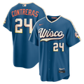 Milwaukee Brewers William Contreras 2026 City Connect Stadium Jersey — Mineral Blue
