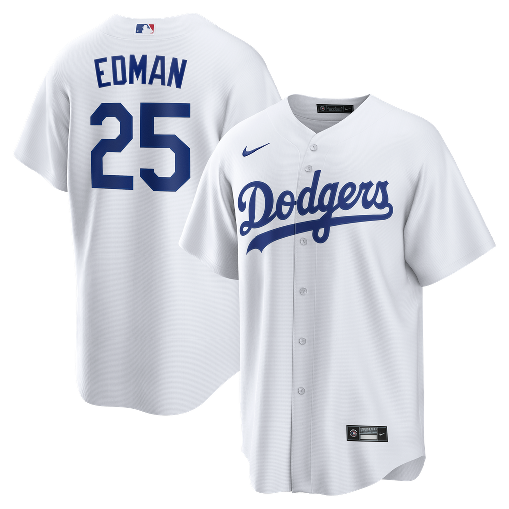 Los Angeles Dodgers Tommy Edman Home Replica Jersey — White