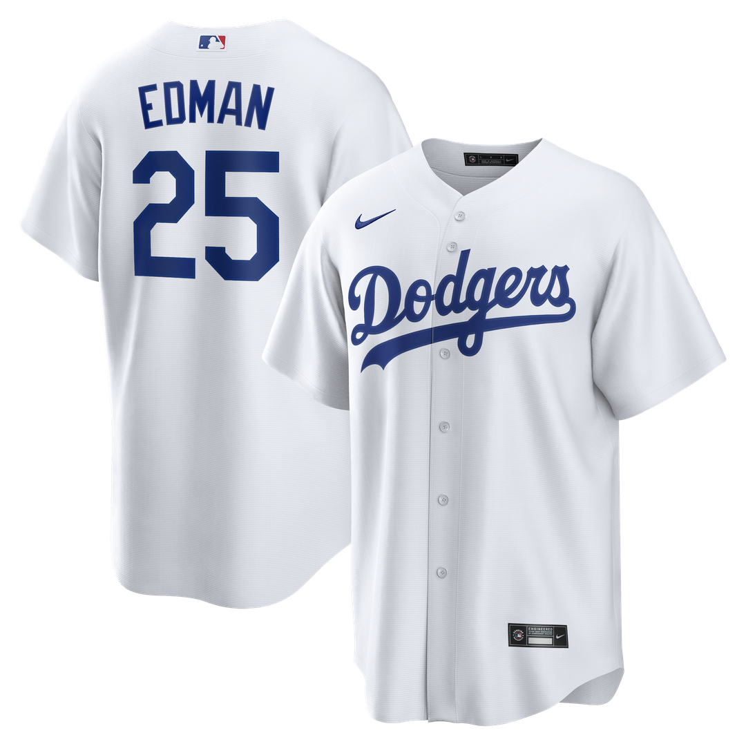 Los Angeles Dodgers Tommy Edman Home Replica Jersey — White
