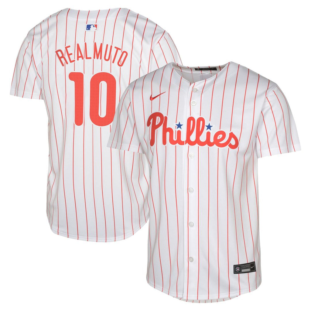 Philadelphia Phillies J.T. Realmuto Youth Home Limited Jersey — White