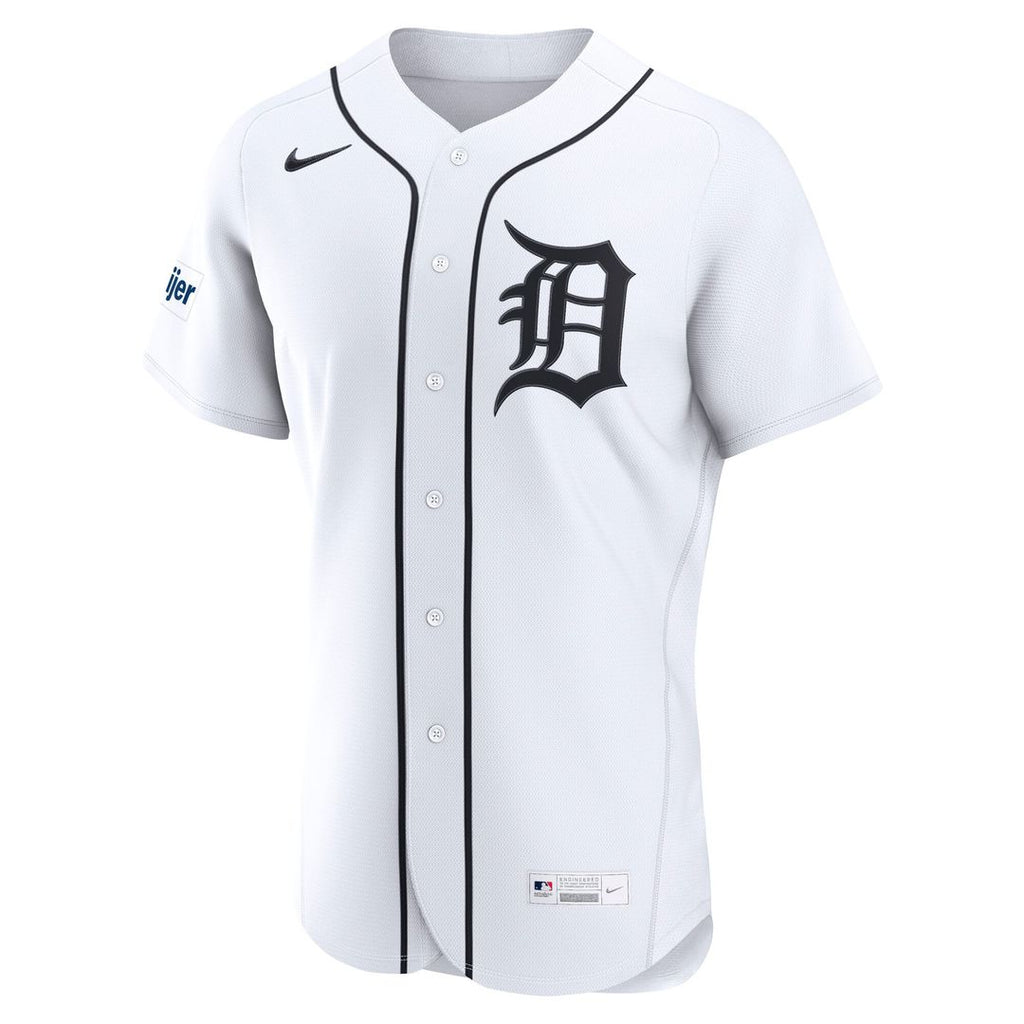 Detroit Tigers Home Authentic Jersey — White